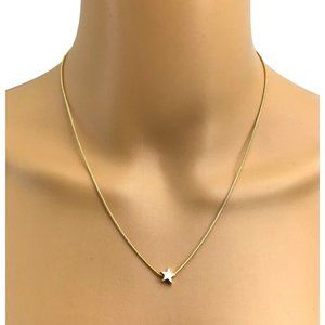 Star Necklace Simple Minimalistic Gold Tone New